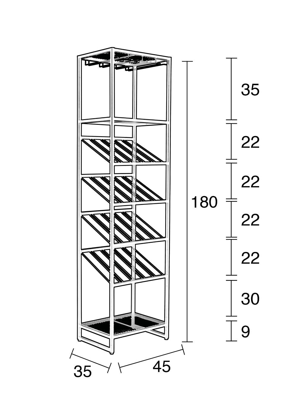 Zuiver Cantor S Wine Rack - Iron