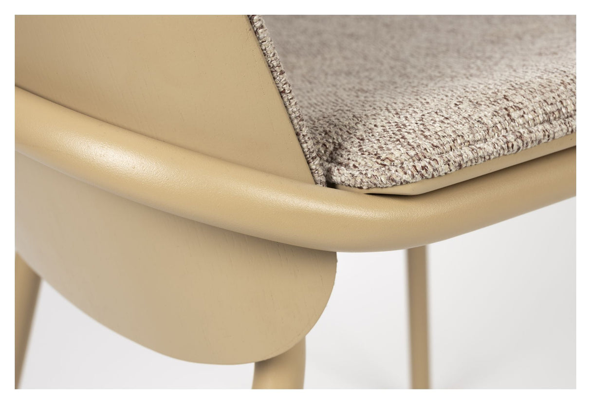 Clip Dining Chair - Beige Fabric