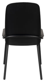 Clip Dining Chair - Black/ Gray Fabric