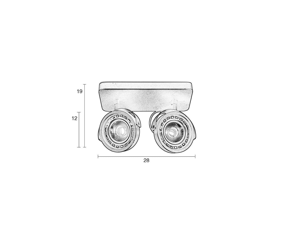 Zuiver Dice-2 DTW Spotlight - White