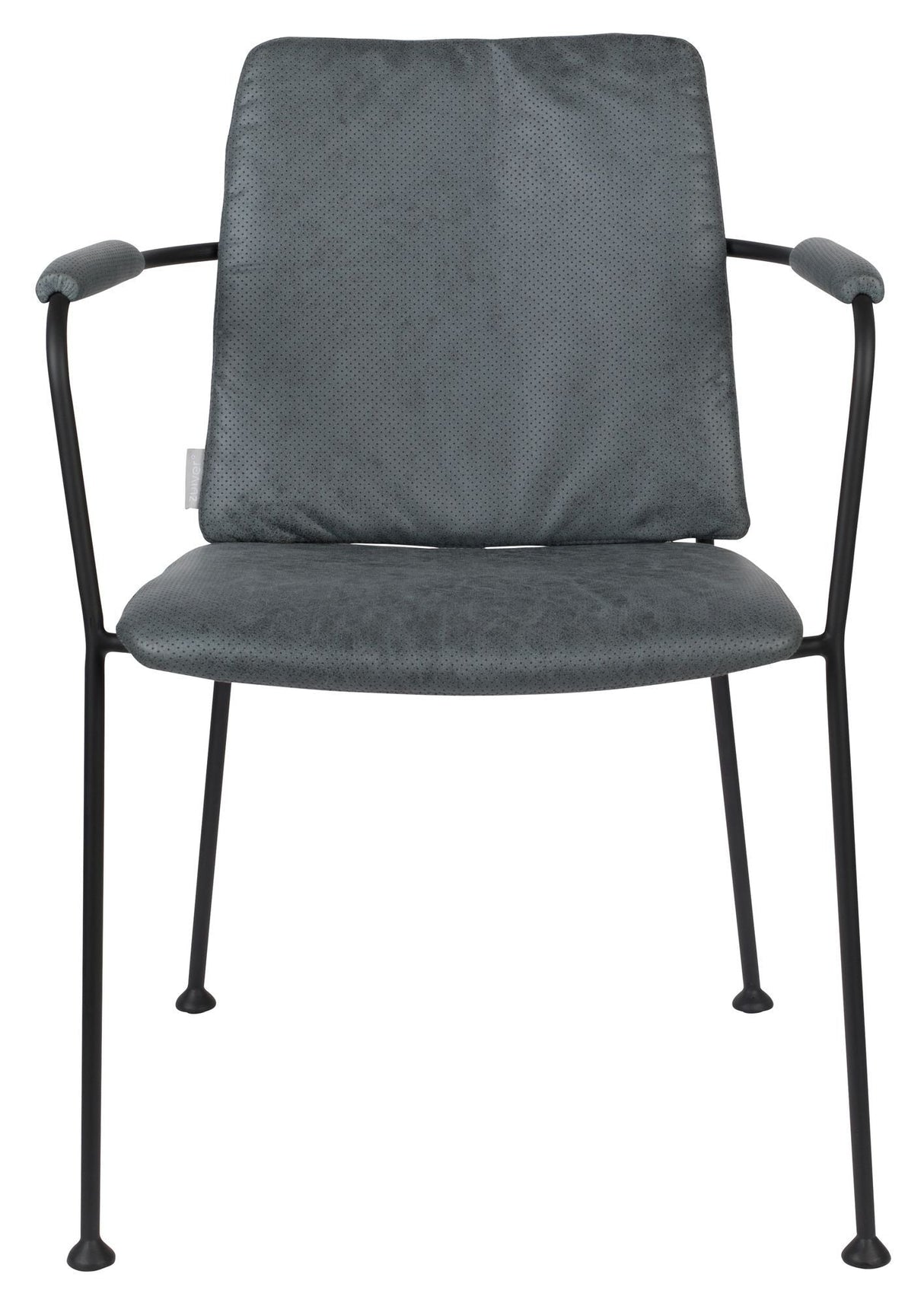 Zuiver Fab Dining chair with armrests - Gray blue