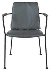 Zuiver Fab Dining chair with armrests - Gray blue