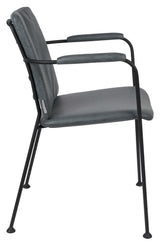 Zuiver Fab Dining chair with armrests - Gray blue