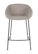 Zuiver Feston bar stool - Gray fabric, SH: 65cm