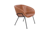 Zuiver Feston Lounge Chair - Brown Leatherette