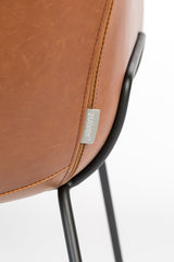 Zuiver Feston Lounge Chair - Brown Leatherette