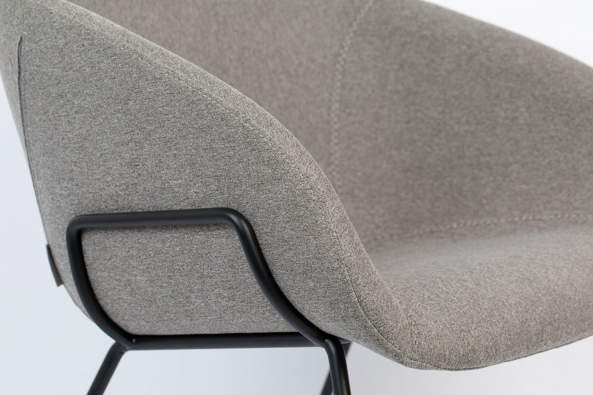 Zuiver Feston Lounge Chair - Gray fabric