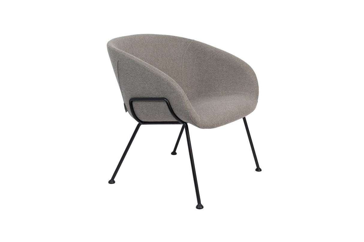 Zuiver Feston Lounge Chair - Gray fabric