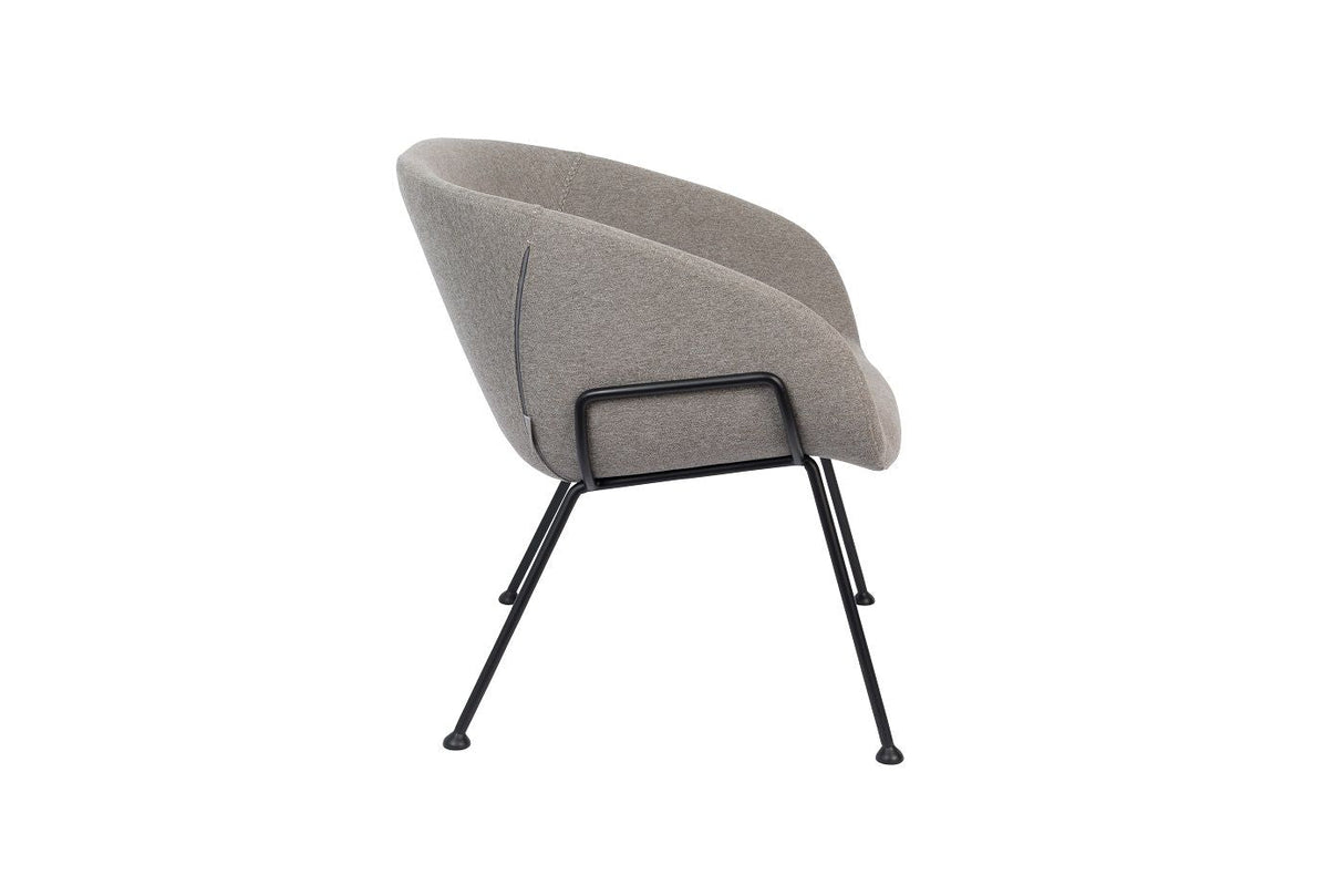 Zuiver Feston Lounge Chair - Gray fabric