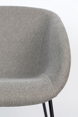 Zuiver Feston Lounge Chair - Gray fabric