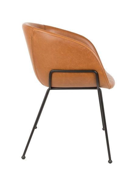 Zuiver Feston Dining Chair - Brown PU