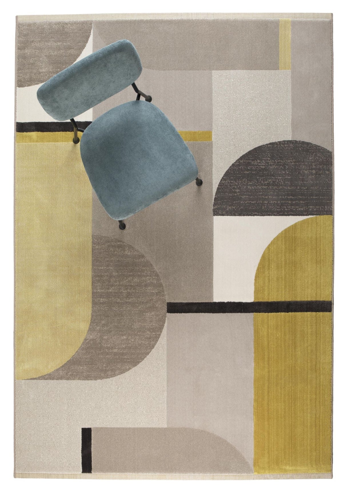 Zuiver Hilton Carpet - Gray/Yellow, 160X230