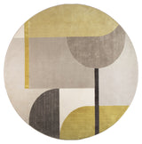 Zuiver Hilton Blanket - Gray/Yellow, Ø240