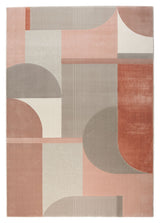 Zuiver Hilton Carpet - Gray/Pink, 160X230