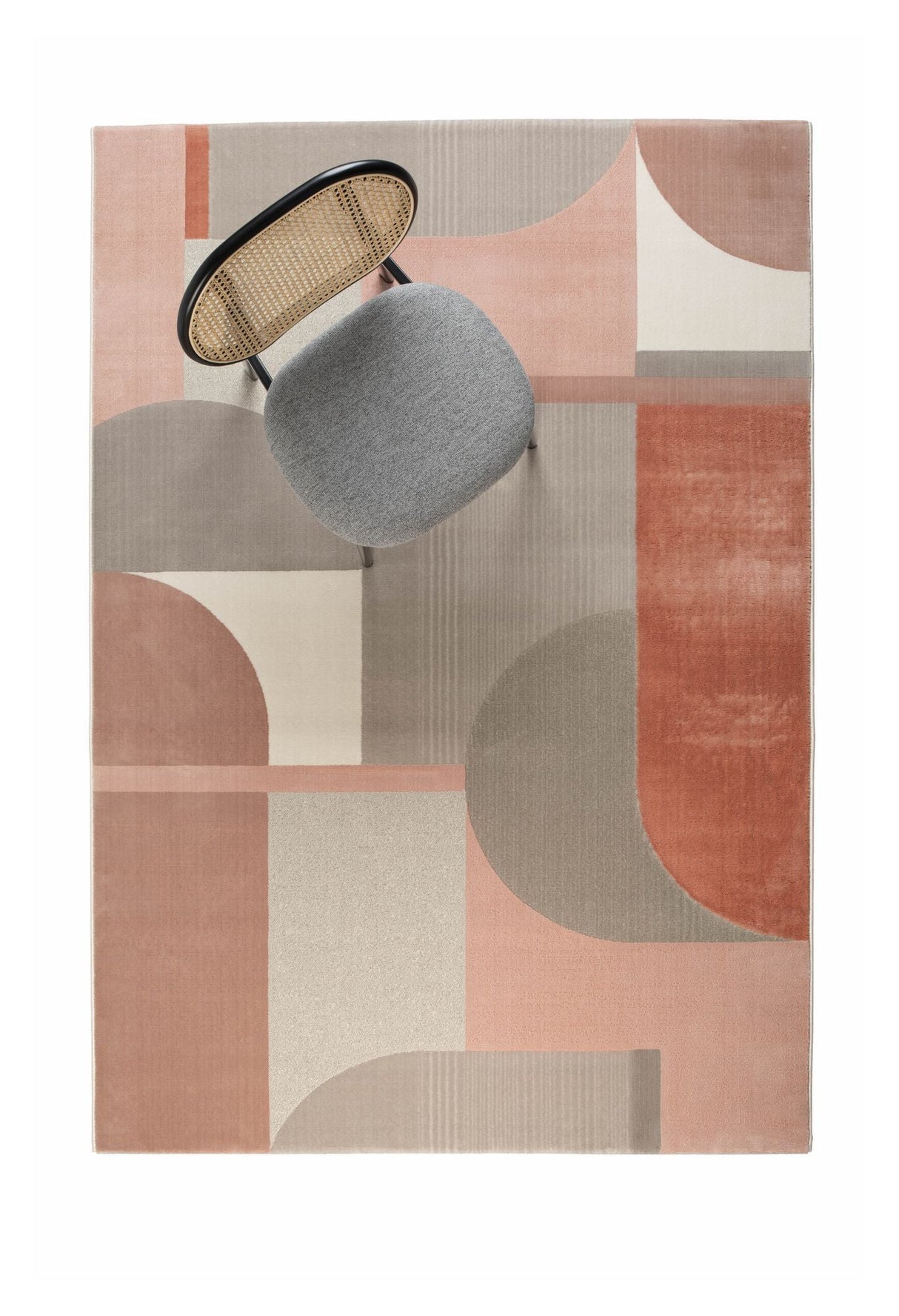 Zuiver Hilton Carpet - Gray/Pink, 160X230