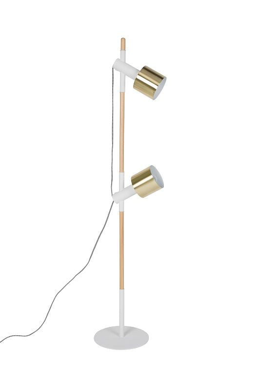 Zuiver Ivy Floor Lamp - White/Brass