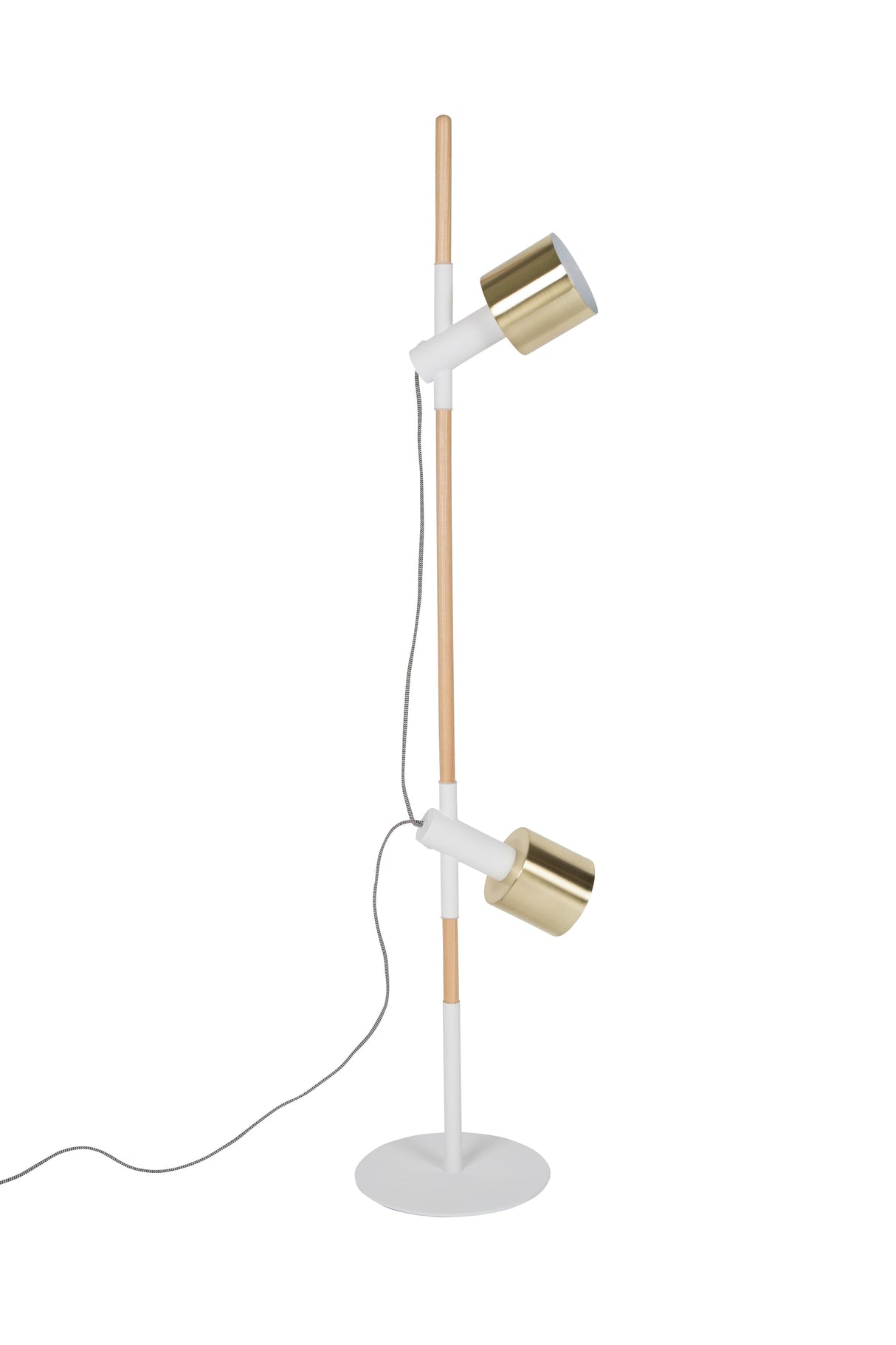 Zuiver Ivy Floor Lamp - White/Brass