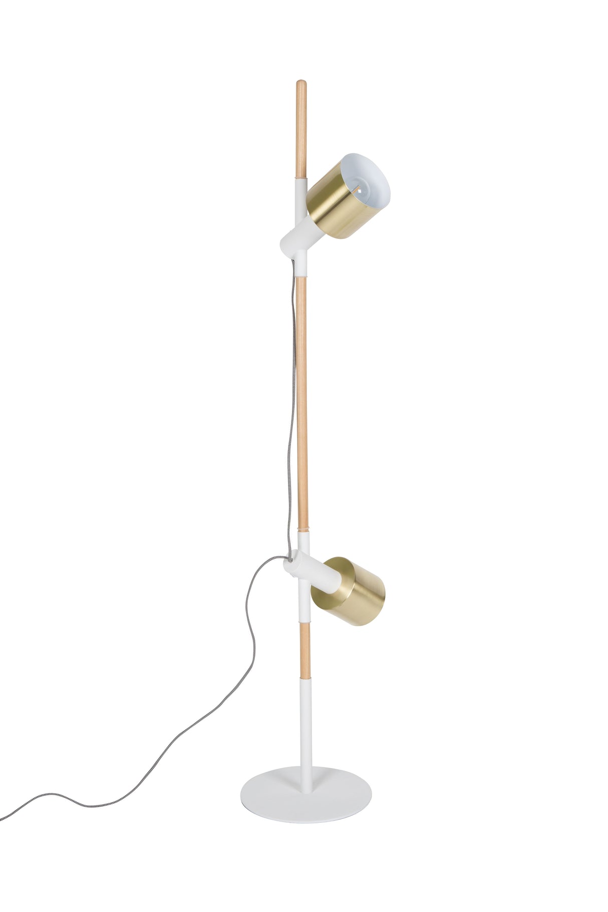 Zuiver Ivy Floor Lamp - White/Brass