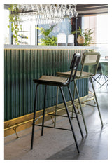 Zuiver Jort Barstool - Green/Nature