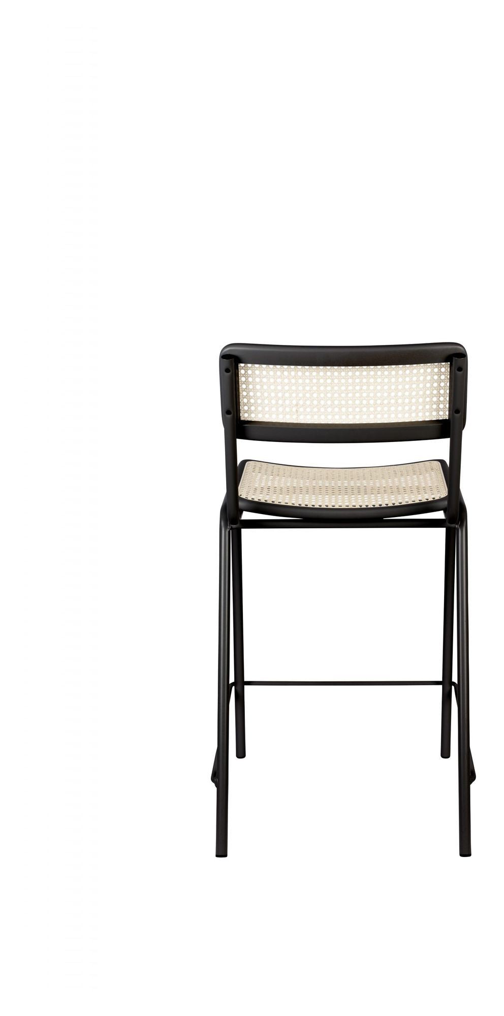 Zuiver Jort bar stool - Black/Nature, SH: 66.5cm