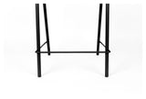 Zuiver Jort bar stool - Black/Nature, SH: 66.5cm