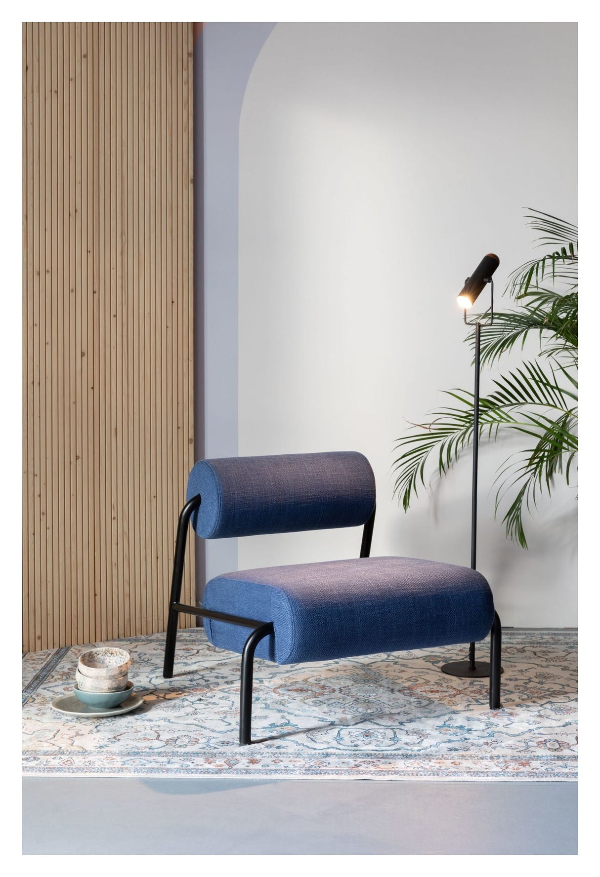 Zuiver Lekima Lounge Chair - Dark Blue