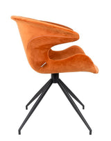 Zuiver Mia Dining chair w/armrests - Orange