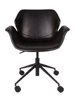 Zuiver Nikki Office chair with armrests - Black