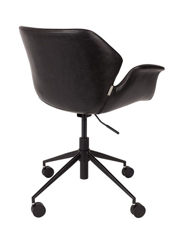 Zuiver Nikki Office chair with armrests - Black