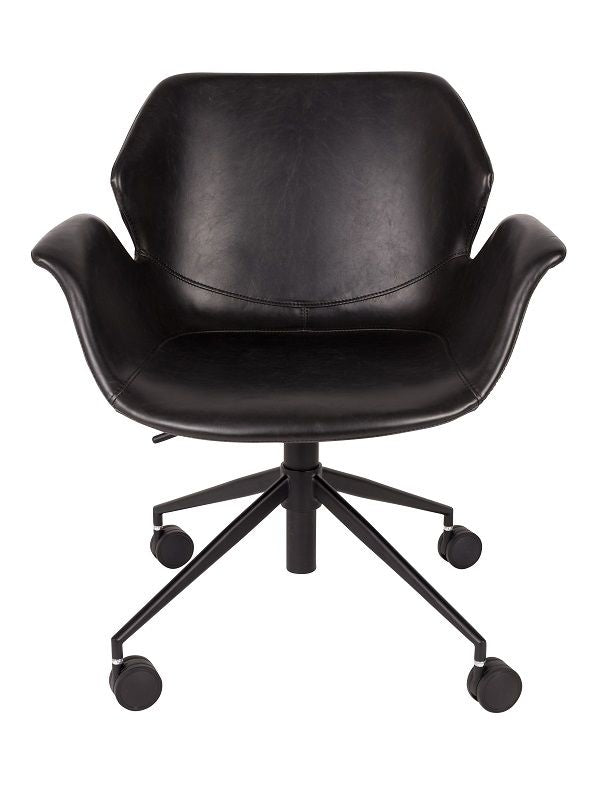 Zuiver Nikki Office chair with armrests - Black