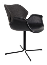 Zuiver Nikki Dining chair, Black PU seat