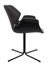 Zuiver Nikki Dining chair, Black PU seat