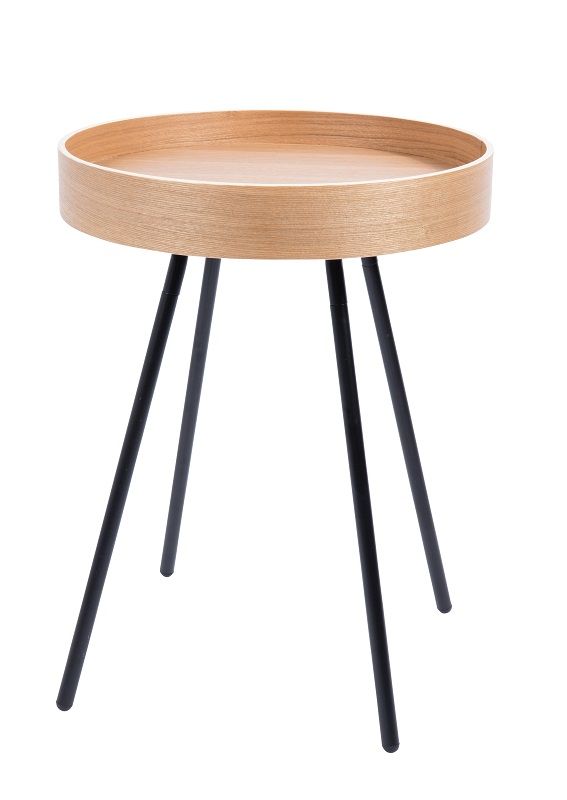 Zuiver Oak Side Table - Light oak veneer