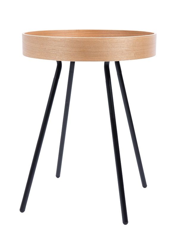 Zuiver Oak Side Table - Light oak veneer