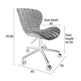 Zuiver OMG Office Chair - Gray fabric