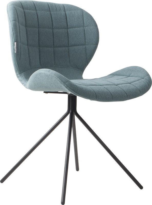 Zuiver OMG Dining chair - Blue fabric