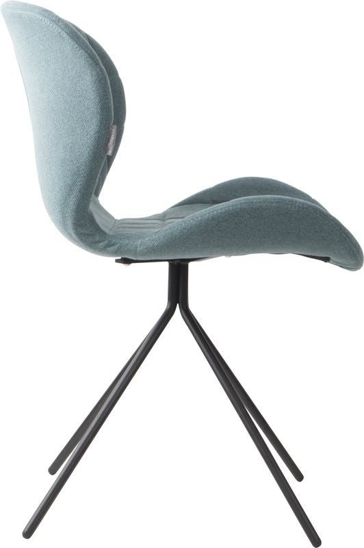 Zuiver OMG Dining chair - Blue fabric