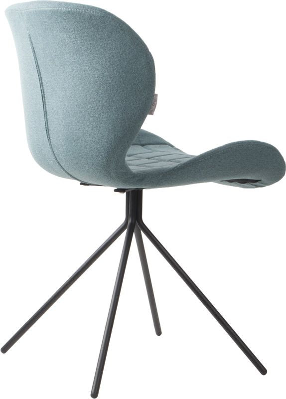 Zuiver OMG Dining chair - Blue fabric