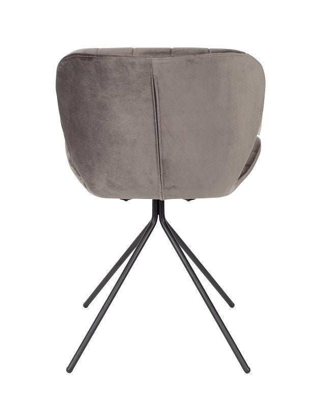 Zuiver OMG Dining chair, Gray velvet