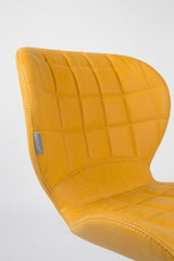 Zuiver OMG Dining chair - Yellow PU leather