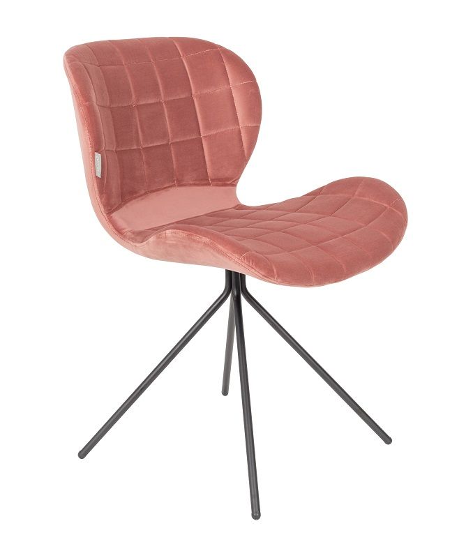 Zuiver OMG Dining chair - Old pink velvet