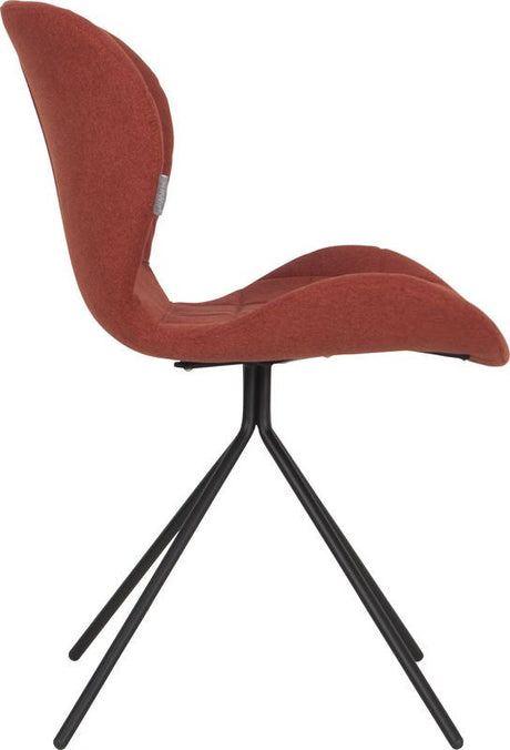 Zuiver OMG Dining chair - Orange fabric