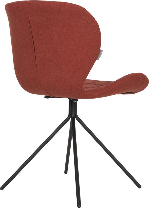 Zuiver OMG Dining chair - Orange fabric