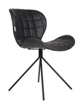 Zuiver OMG Dining chair, Black PU leather