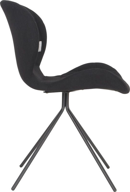 Zuiver OMG Dining chair - Black fabric