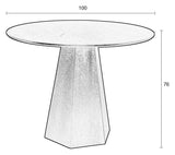 Zuiver Pilar Dining Table - Black, Ø100