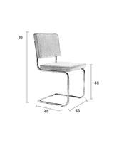 Zuiver Ridge Dining chair - Cool gray