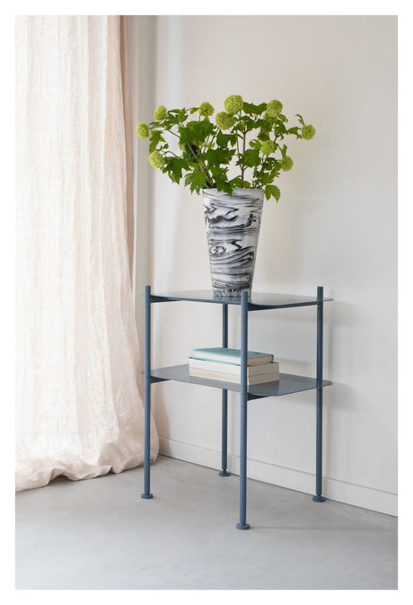 River Console table with shelf M - Ocean Blue