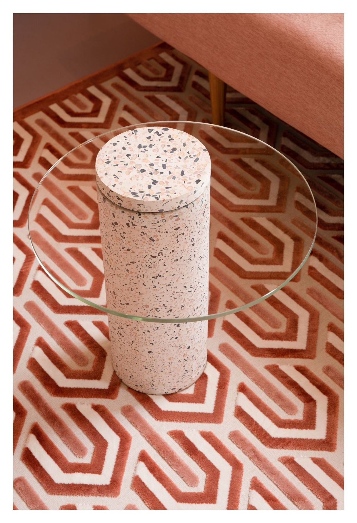 Zuiver Rosalina Side table - Pink Terrazzo, Ø40