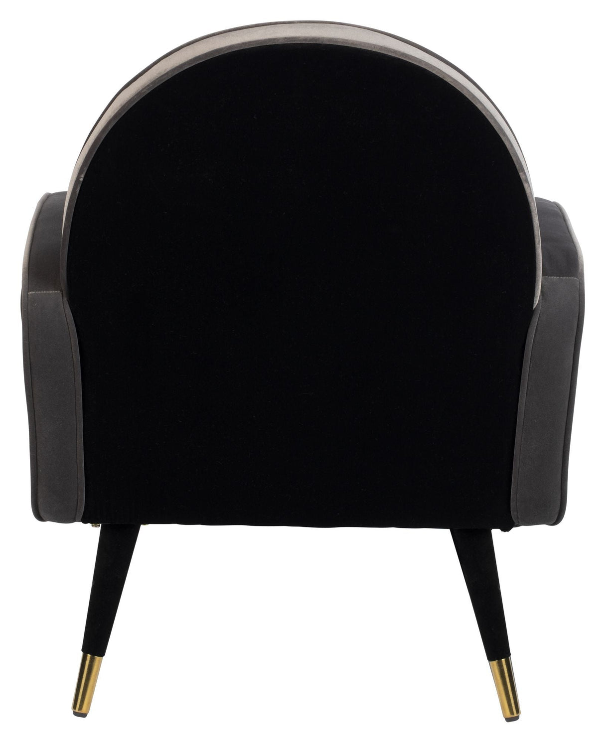 Zuiver Sam Lounge Chair - Velour Black/Gray